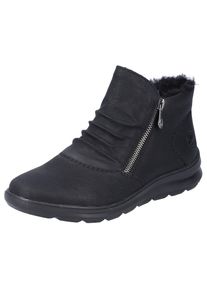 Rieker, Unisex, Winterboots , Stiefelette, Warmfutter, Boots mit herausnehmbarer Textilsohle, schwarz, 38, Mit beidseitigen Reissverschl&uuml;ssen