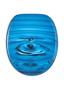 Sanilo, WC-Sitz &raquo;Tropfen&laquo;, blau, MDF - Mitteldichte Holzfaserplatte