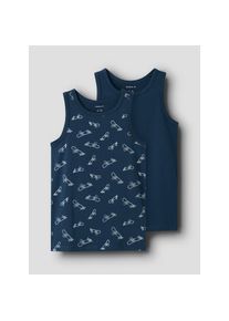 name it, Unisex, Unterhemd &raquo;NKMTANK TOP 2P TITAN SKATER NOOS&laquo; Set, 2 Stk., titan pack:w, titan, 122/128, 2 Stk., N-Gr, Unterw&auml;sche von name it f&uuml;r 