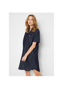 bonprix, Unisex, bonprix Jeanskleid Brusttasche Casual, aus Baumwolle, Oversize Passform, blau denim used, 52, N-Gr, Jeanskleid aus Baumwolle f&uuml;r 