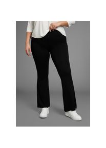 Laura Scott Curve, Unisex, Laura Scott CURVE Bootcuthose aus bequemen Jersey im Jeggings-Look - GROSSE GR&Ouml;SSE, schwarz, 52, N-Gr, Modische Bootcut-