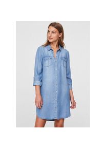 V&eacute;ro Moda Vero Moda, Unisex, Jeanskleid &raquo;VMSILLA&laquo; Brusttaschen Eingrifftaschen, light blau denim, L, N-Gr, Aus 100% Lyocell TENCEL gefertigt, bietet das Kleid 