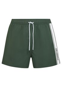 K by KARL LAGERFELD Karl Lagerfeld, Hommes Boardshorts, vert fonc&eacute; / noir / blanc