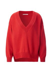 LANIUS Damen-Strickpullover V-Ausschnitt Rot 42