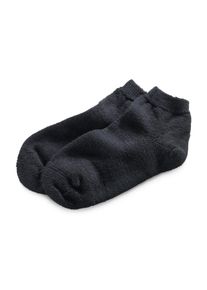 Hirsch Natur Haussocke Wolle und Seide Schwarz 36-37