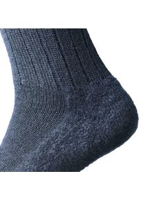 Hirsch Natur Wollsocke mit Walkfilzsohle Marine 46-47