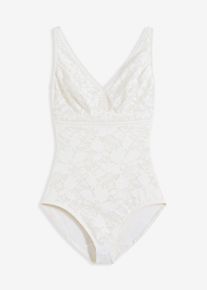 Medium Shape Body mit Spitze in weiss, Gr&ouml;sse 46, bonprix