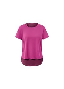 Tchibo - T-shirt de sport &agrave; manches courtes 2 en 1 - taille: S - violet/rose