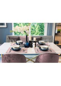 Adam, Platzset &raquo;Uni Collection&laquo; GOTS zertifiziert, Made in Germany, rosa, Obermaterial: 100% Baumwolle, 2 Stk.