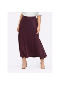 sheego, Unisex, Faltenrock, burgund, 44