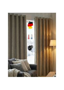 WIRTH, Vorhang &raquo;Trondheim B&laquo; &Ouml;sen 1 Stk. tlg., taupe, Chenille, Polyacryl