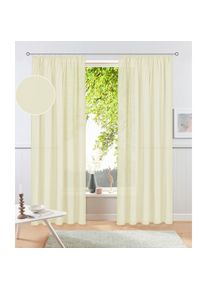 Goodproduct, GOODproduct Vorhang &raquo;Raja, Gardinen mit Kr&auml;uselband, Vorh&auml;nge Wohnzimmer&laquo; Kr&auml;uselband 2 Stk. tlg. 2er-Set, Bestseller, einfarbig, modern,