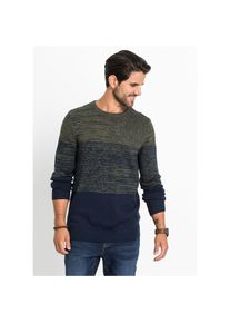 bonprix, Herren, bonprix Strickpullover &raquo;Feinstrickpullover mit Komfortschnitt und Baumwolle&laquo; aus Baumwolle und Polyacryl, mit Rundhalsausschnitt, 