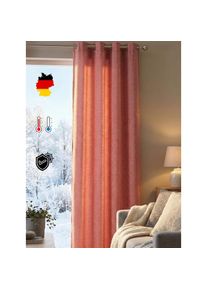 WIRTH, Vorhang &raquo;Trondheim B&laquo; &Ouml;sen 1 Stk. tlg., rosa, Chenille, Polyacryl