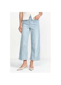 Richroyal, Unisex, RICHROYAL 7/8-Jeans Culotte Light Blue Satin Denim, denim blau, 30, L&auml;nge 32, Culotte von RICHROYAL