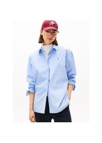 Tommy Hilfiger, Unisex, Langarmbluse &raquo;ESS POPLIN EASY FIT SHIRT&laquo; Baumwolle, sile stp, vessel blau, 38, Klassische Bluse von Tommy Hilfiger Womenswear