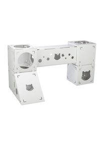 Trixie, Trixie Tiertunnel &raquo;Finca Felice, Pappe, 125 &times; 62 &times; 62 cm, Weiss&laquo;, wei&szlig;, &Oslash; L&auml;nge: 125 cm