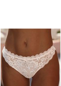 Lascana Witt Damen String, ros&eacute;-creme, Gr&ouml;&szlig;e 36/38, 50% Polyamid, 30% Polyester, 20% Elasthan