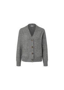 Tchibo - Strickjacke mit Wolle - Damen - Gr. S - grau