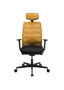 Sch&auml;fer Shop Sch&auml;fer Shop Select SSI PROLINE NEW WORK B&uuml;rodrehstuhl Netz Ocker, mit Kopfst&uuml;tze, Gestell Schwarz