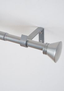 Ausziehbare Gardinenstange mit Endst&uuml;ck in silber, 160-300 cm, bonprix