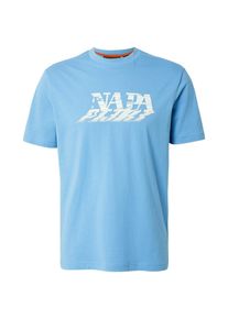 Napapijri, Hommes T-Shirt 'S-LODESTAR', bleu clair / blanc
