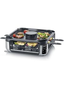Severin, Raclette &raquo;RG 2379 Smokeless 8 Personen&laquo; 1.900 W, schwarz, silberfarben