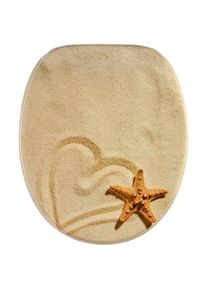 Sanilo, WC-Sitz &raquo;Sandy&laquo;, sand, MDF - Mitteldichte Holzfaserplatte