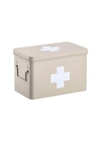 zeller Present, Medizinschrank &raquo;Erste Hilfe&laquo;, beige, Metall, B/H/T: 19,5 cm x 20 cm