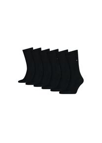 Tommy Hilfiger, Herren, Socken &raquo;TH MEN SOCK 6P ECOM&laquo; Packung, 6 Paar, 6 Paar tlg. Gek&auml;mmte Baumwolle, atmungsaktiv, druckfreier Bund, 6x schwarz, 39-