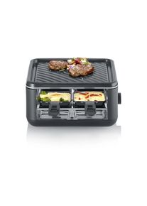 Severin, Raclette &raquo;Black Line Lite Mini RG 2360 4 Personen&laquo; 800 W, schwarz