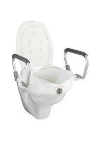 Wenko, Wenko WC-Sitz &raquo;Secura&laquo; SItzerh&ouml;hung mit St&uuml;tzgriffen, wei&szlig;, Aluminium, Kunststoff