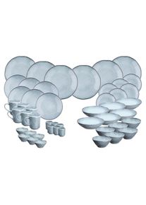 Jelmoli Geschirr-Set &raquo;Bj&ouml;rn CLOUD 48-teilig&laquo;, steingrau, Keramik, Steinzeug