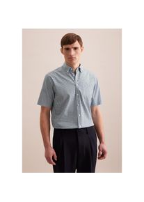 Seidensticker, Herren, Seidensticker Businesshemd &raquo;Regular&laquo; Regular 1/2 Button-Down-Kragen Druck, sage gr&uuml;n, XXL46, normale &Auml;rmell&auml;ngen, Passform: 