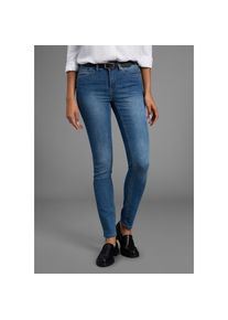 Arizona, Unisex, Slim-fit-Jeans &raquo;Shaping&laquo; enge Passform, R&ouml;hrenjeans, Used-Look-Waschung, hohe Leibh&ouml;he, blau used, 42, N-Gr, High-Waist Skinny Jeans,