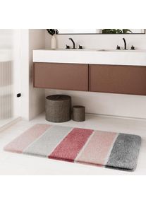 Homie Living, Badematte &raquo;Rio Marina&laquo; H&ouml;he 30 mm rutschhemmend beschichtet fussbodenheizungsgeeignet schnell trocknend flauschiger Badteppich, modern 