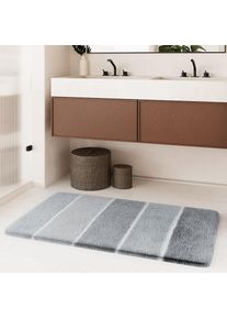 Homie Living, Badematte &raquo;Rio Marina&laquo; H&ouml;he 30 mm rutschhemmend beschichtet fussbodenheizungsgeeignet schnell trocknend flauschiger Badteppich, modern 