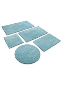 Wecon Home Basics, Wecon home Basics Badematte &raquo;Erik&laquo; H&ouml;he 20 mm waschbar, rutschfest, sehr weich, strapazierf&auml;hig, pflegeleicht, rauch blau, 
