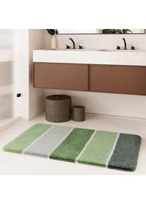 Homie Living, Badematte &raquo;Rio Marina&laquo; H&ouml;he 30 mm rutschhemmend beschichtet fussbodenheizungsgeeignet schnell trocknend flauschiger Badteppich, modern 
