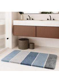 Homie Living, Badematte &raquo;Rio Marina&laquo; H&ouml;he 30 mm rutschhemmend beschichtet fussbodenheizungsgeeignet schnell trocknend flauschiger Badteppich, modern 