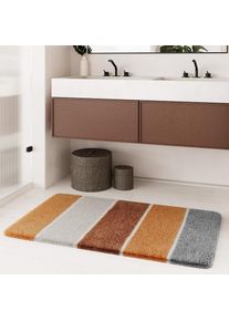 Homie Living, Badematte &raquo;Rio Marina&laquo; H&ouml;he 30 mm rutschhemmend beschichtet fussbodenheizungsgeeignet schnell trocknend flauschiger Badteppich, modern 