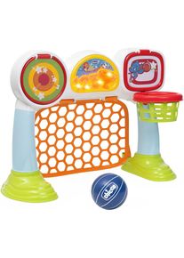 Chicco, Fussballtor &raquo;Multi-Sport-Aktivit&auml;tsspiel, 3in1&laquo; Made in Europe; mit Licht- und Soundeffekt, bunt, Kunststoff, Kunststoff