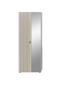 Home Affaire, Home Affaire Garderobenschrank &raquo;TATIO, H&ouml;he 192 cm, Rillenoptik, Spiegelt&uuml;r&laquo; 1 Stk. tlg. Garderobenschrank, Flurschrank, Dielenschrank, 