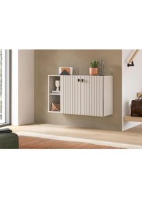 Home Affaire, Home Affaire Schuhschrank &raquo;TATIO, Breite 106 cm, h&auml;ngend, Rillenopik, offene F&auml;cher&laquo; 1 Stk. tlg. Schuhschrank, Schuhkommode, Flurkommode