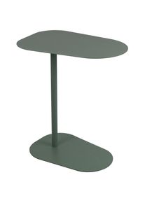 Novel Beistelltisch , Gr&uuml;n , Metall , Freiform , Bodenplatte , 38x60x53 cm , Wohnzimmer, Wohnzimmertische, Beistelltisch, Beistelltische rund