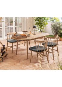 Tchibo - Banc avec assise rembourr&eacute;e - gris/marron