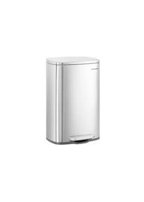 Songmics, Songmics M&uuml;lleimer &raquo;50 l&laquo; 1 Beh&auml;lter, silberfarben, Edelstahl