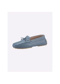 Andrea Conti, Unisex, Slipper, jeansblau, 38, aus Rind-Nappaleder