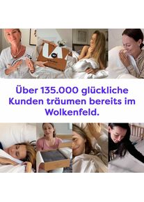 Wolkenfeld, Kissenbezug &raquo;Renforc&eacute; Kissenbezug Baumwolle - Nat&uuml;rlich weiches Schlafgef&uuml;hl&laquo; Gr&ouml;sse 80x80, 40x80 und 70x90 cm; versteckter 