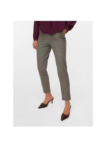 V&eacute;ro Moda Vero Moda, Unisex, Anzughose &raquo;VMMAYA KIARA MW LOOSE PANT NOOS&laquo;, schwarz detail:braun melange, XL (42), L&auml;nge 32, Hose von Vero Moda